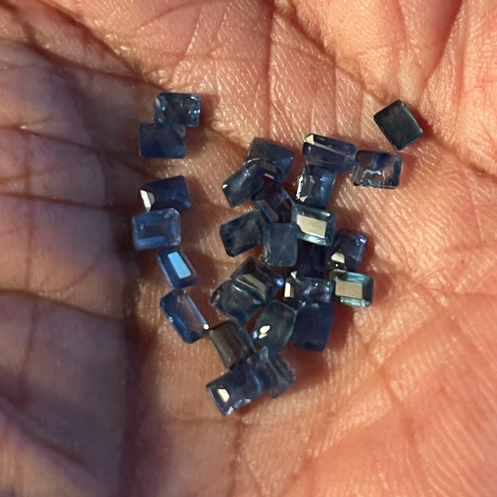 Sapphires Deep Blue Emerald Cut Loose Stones